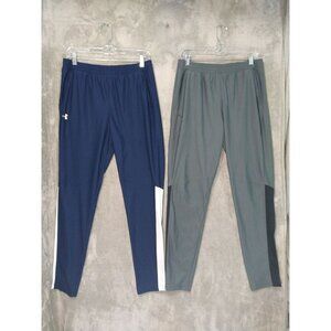 Under Armour UA Pants Mens Large Fitted Sweat Joggers Taper Heat Gear Lot of 2